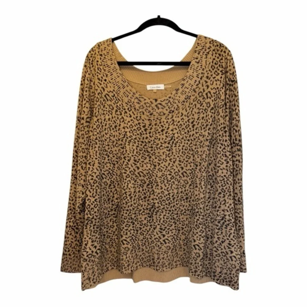 Calvin Klein Leopard Print Sweater